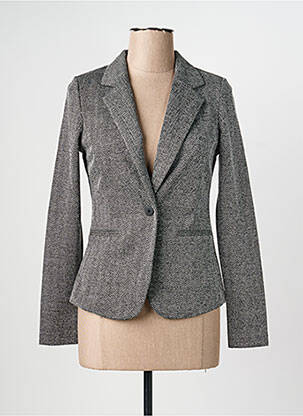Blazer coupe cintrée noir ICHI femme