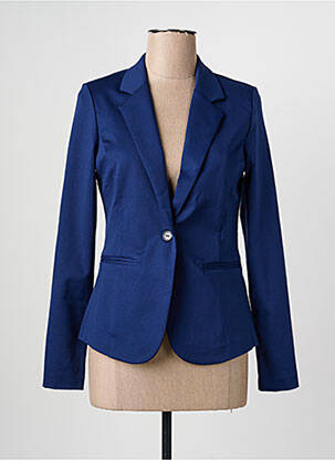 Blazer coupe cintrée bleu ICHI femme