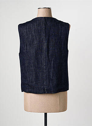 Gilet sans manche doublure bleu O'MER femme