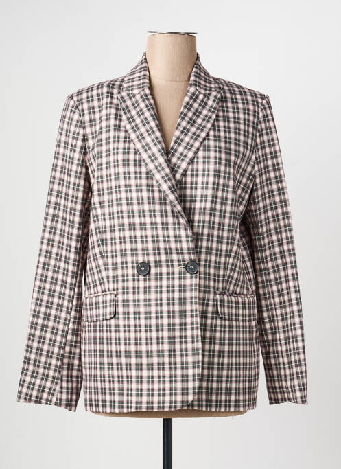 Blazer poignets boutonnés vert LAURE + MAX femme