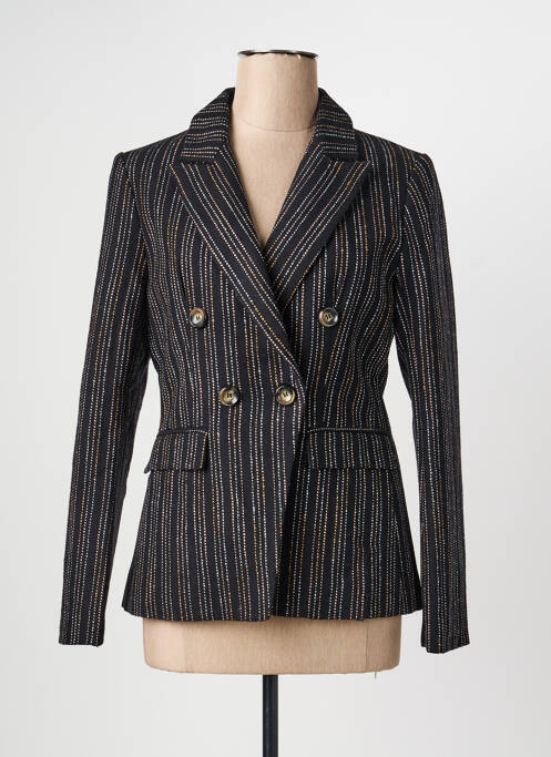 Veste casual col tailleur noir ORFEO femme
