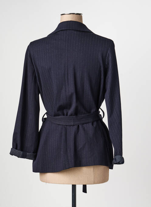 Veste casual col tailleur bleu LA FEE MARABOUTEE femme