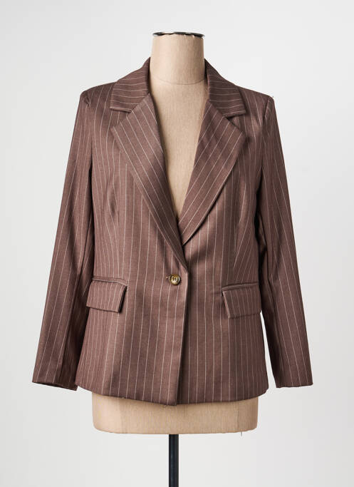 Blazer coupe cintrée marron PAKO LITTO femme