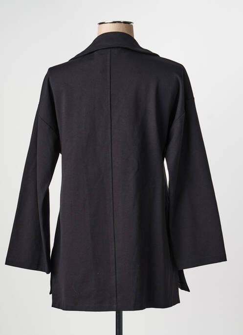 Veste casual col tailleur noir O'MER femme