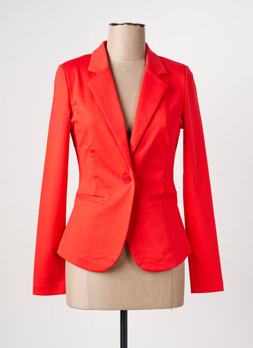 Blazer coupe cintrée rouge ICHI femme
