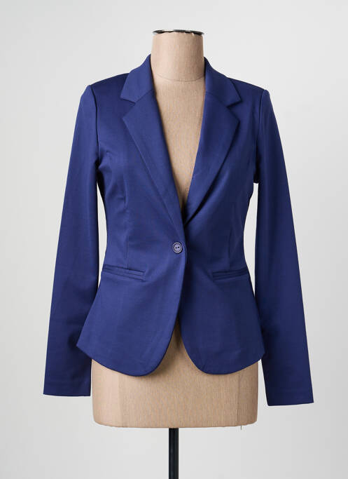Blazer coupe cintrée bleu clair ICHI femme