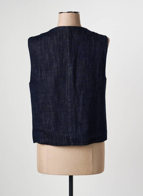 Gilet sans manche doublure bleu O'MER femme