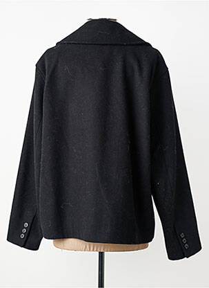 Manteau court fermeture boutonnée sur le devant sans capuche noir SELECTED femme