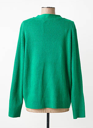 Gilet manches longues coupe cintrée vert CECIL femme