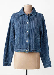 Veste casual col chemisier bleu B.YOUNG femme