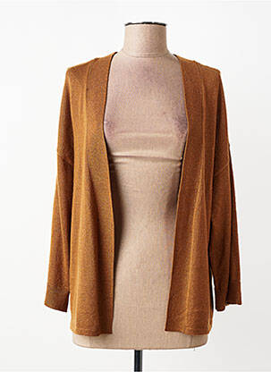 Gilet manches longues manches longues marron VILA femme