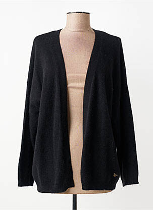 Gilet manches longues manches longues noir ORFEO femme