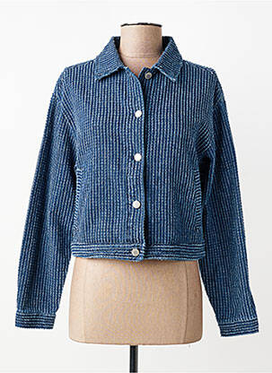 Veste casual col chemisier bleu B.YOUNG femme