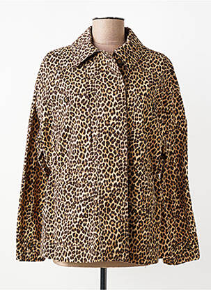 Veste casual coupe droite marron HOD femme