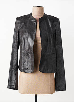 Veste casual coupe cintrée noir SIGNE NATURE femme