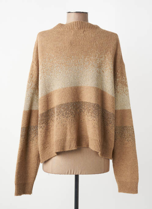 Gilet manches longues coupe cintrée marron PAKO LITTO femme