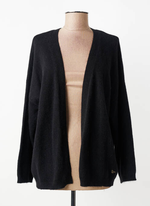 Gilet manches longues manches longues noir ORFEO femme