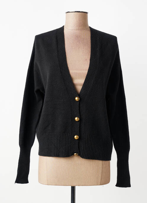 Gilet manches longues coupe cintrée noir PAKO LITTO femme