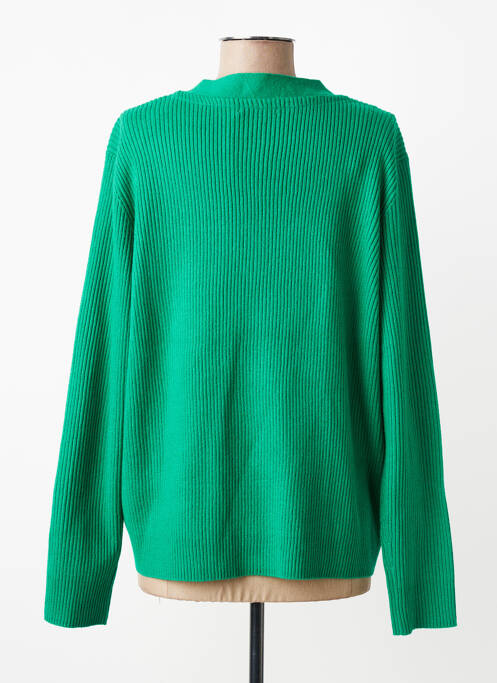 Gilet manches longues coupe cintrée vert CECIL femme