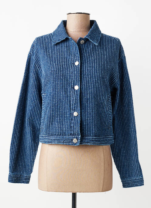 Veste casual col chemisier bleu B.YOUNG femme