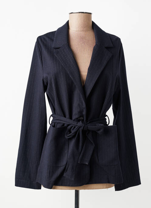 Veste casual col tailleur bleu LA FEE MARABOUTEE femme