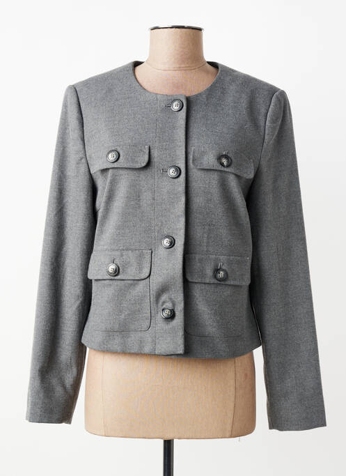 Veste casual col rond gris BETTY BARCLAY femme