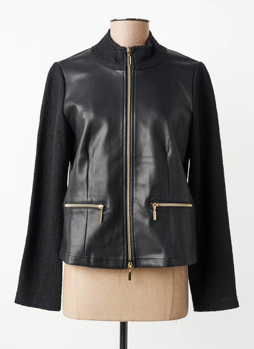 Veste simili cuir coupe cintrée noir BETTY BARCLAY femme