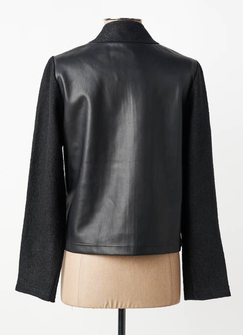 Veste simili cuir coupe cintrée noir BETTY BARCLAY femme