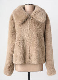 Veste casual coupe droite beige GRACE & MILA femme