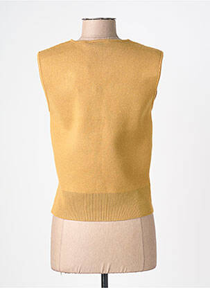 Gilet sans manche coupe droite jaune VILA femme