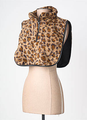 Col / tour de cou imprimé fantaisie beige PIECES femme