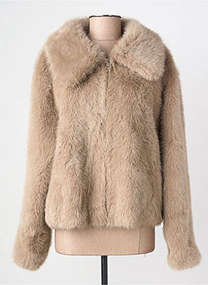 Veste casual coupe droite beige GRACE & MILA femme