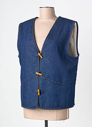 Veste casual coupe droite bleu ICHI femme