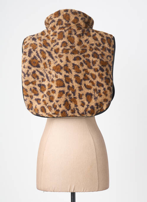 Col / tour de cou imprimé fantaisie beige PIECES femme