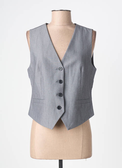 Gilet sans manche fermeture boutonnée sur le devant gris B.YOUNG femme