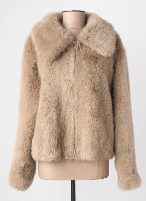 Veste casual coupe droite beige GRACE & MILA femme