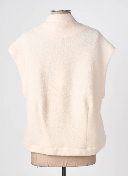 Veste casual col rond beige SACRÉCOEUR femme