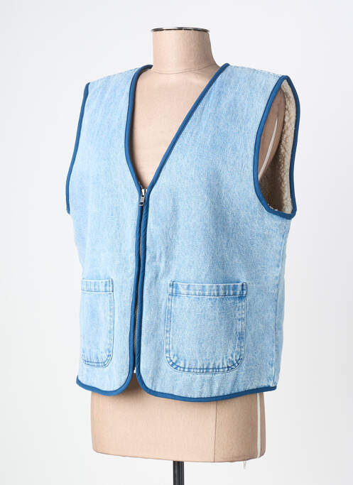 Veste casual coupe droite bleu ICHI femme