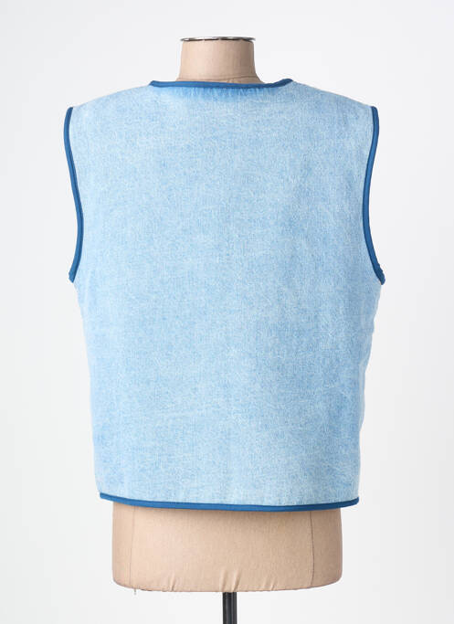 Veste casual coupe droite bleu ICHI femme