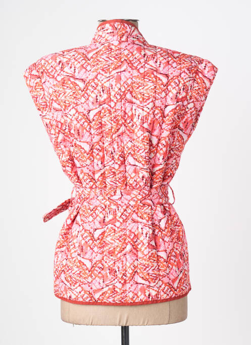 Veste casual coupe cintrée rouge ICHI femme