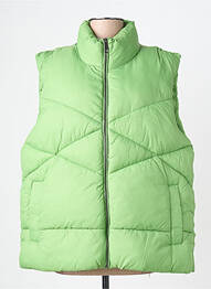Doudoune poches sans capuche vert ICHI femme