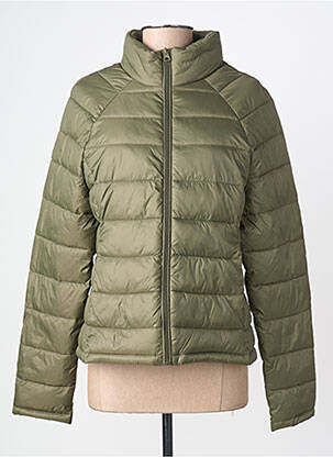 Doudoune poches sans capuche vert GRACE & MILA femme