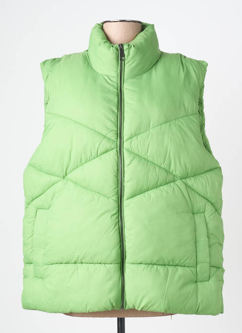 Doudoune poches sans capuche vert ICHI femme