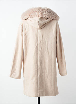 Manteau long a capuche a capuche beige LAURA JO femme