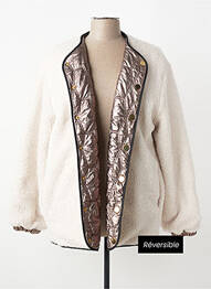 Veste casual coupe droite beige I.CODE (By IKKS) femme