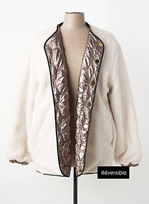 Veste casual coupe droite beige I.CODE (By IKKS) femme