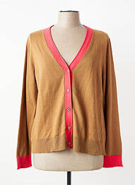 Gilet manches longues coupe cintrée marron WHITE STUFF femme