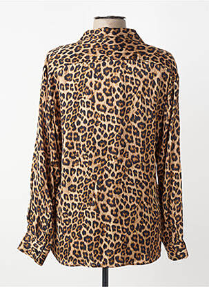 Chemisier coupe droite manches longues marron GERARD DAREL femme