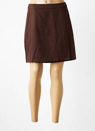 Jupe courte coupe droite marron VILA femme