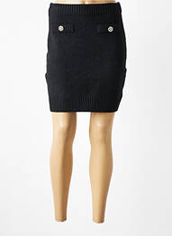 Jupe courte taille élastique noir ANGE femme